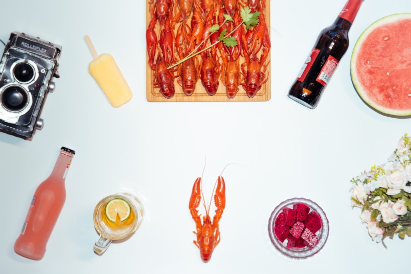 点击大图看下一张：美味好吃的麻辣小龙虾图片