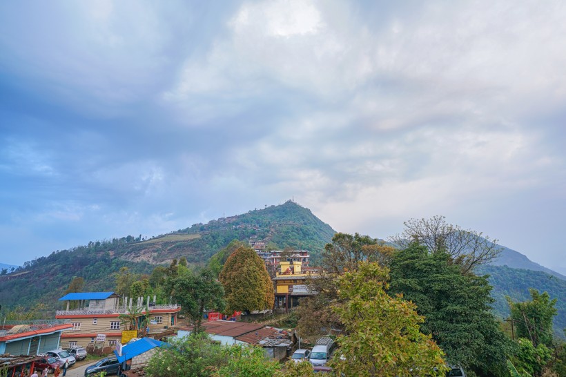 点击大图看下一张：印度尼泊尔博卡拉乡村田野风景图片