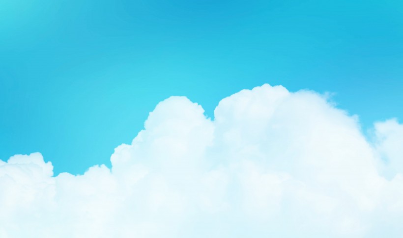 点击大图看下一张：明朗的蓝天白云图片