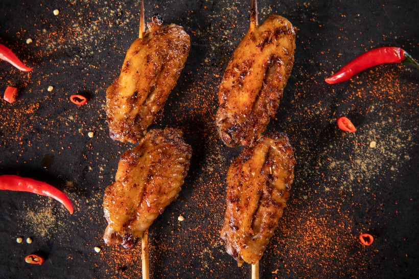 点击大图看下一张：美味好吃的烤鸡翅图片