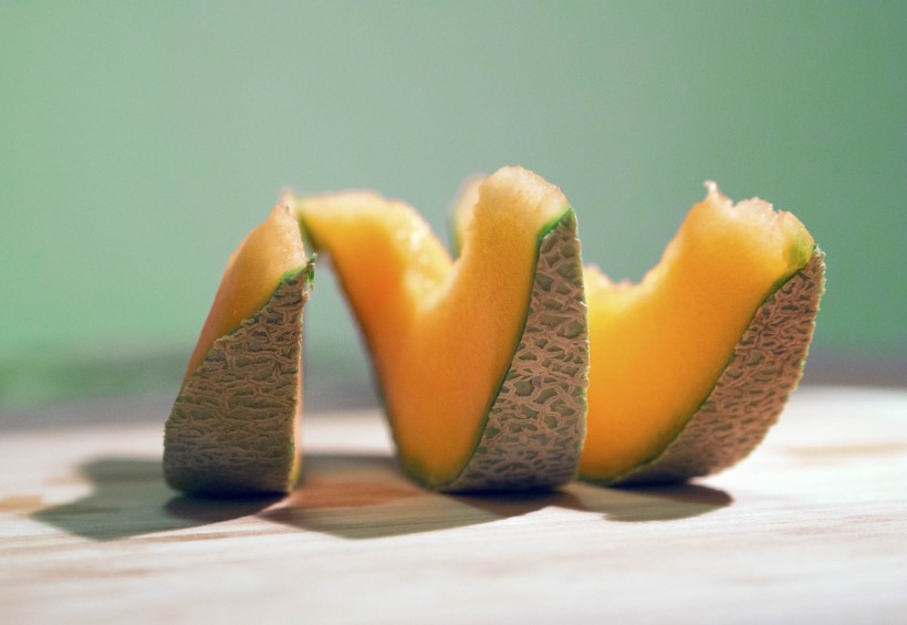 点击大图看下一张：脆甜好吃的哈密瓜图片
