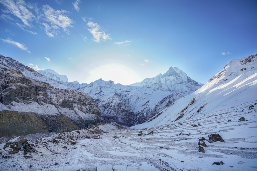 点击大图看下一张：尼泊尔安纳普尔纳风景图片