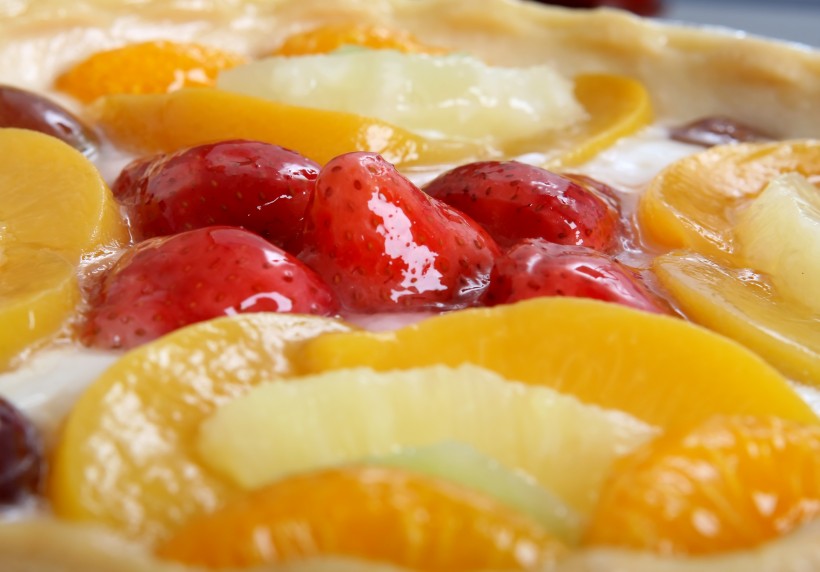 点击大图看下一张：水果草莓蛋糕图片