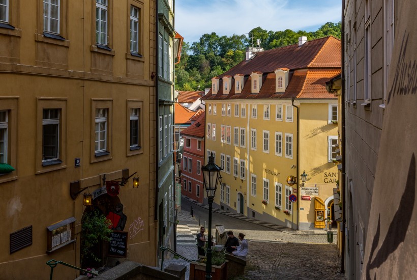 点击大图看下一张：捷克布拉格老城区风景图片
