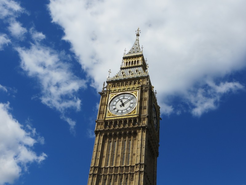 点击大图看下一张：英国伦敦的大本钟图片