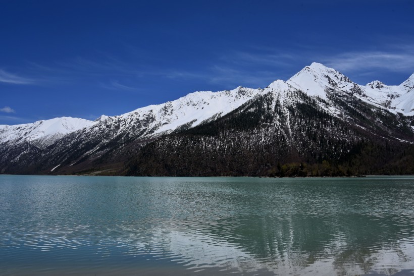 点击大图看下一张：美丽的西藏然乌湖风景图片