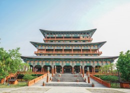 尼泊尔蓝毗尼中华寺中国寺庙建筑风景图片_8张