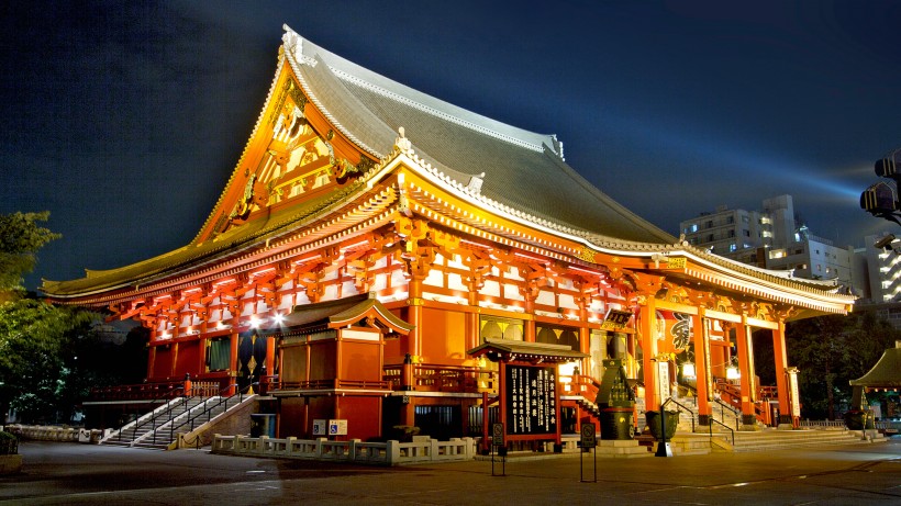 点击大图看下一张：日本东京浅草寺人文风景图片