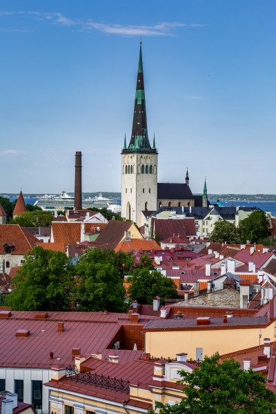 点击大图看下一张：爱沙尼亚首都塔林风景图片