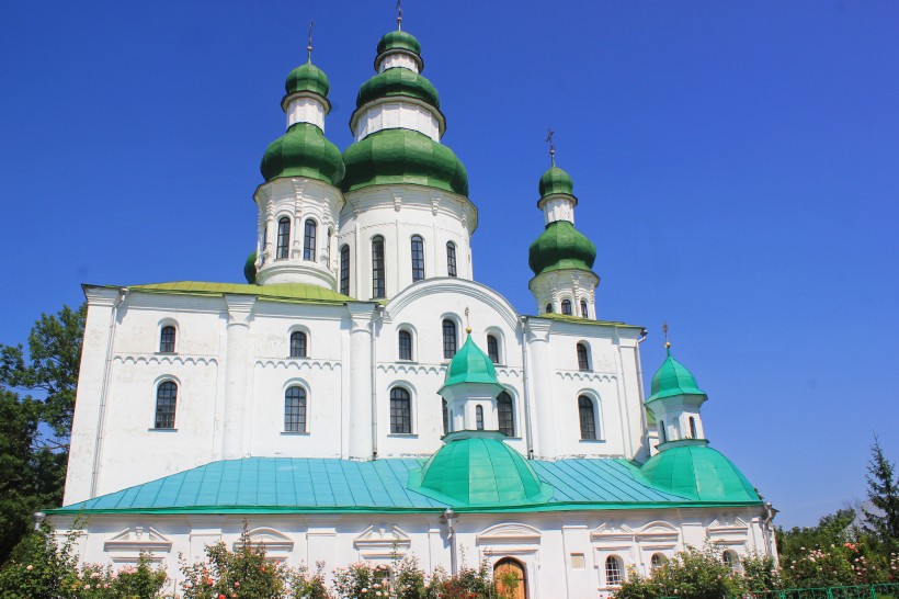 点击大图看下一张：乌克兰圣索菲亚大教堂城市风景图片