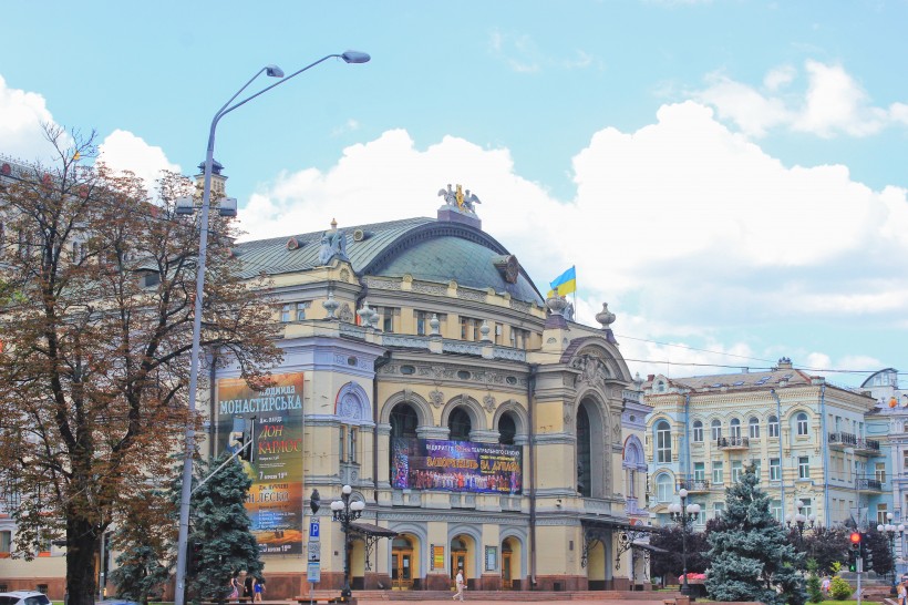 点击大图看下一张：乌克兰首都基辅城市风景图片