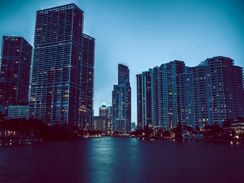 点击大图看下一张：美国迈阿密城市风景图片