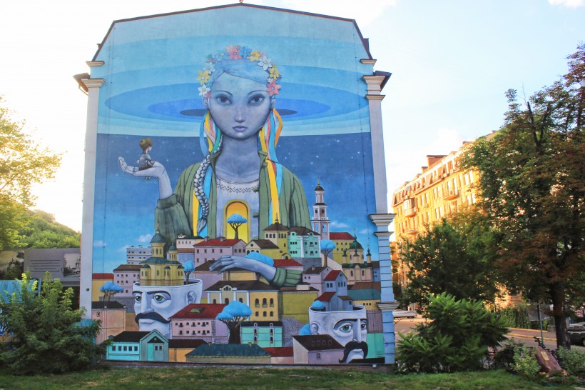 点击大图看下一张：乌克兰首都基辅城市风景图片