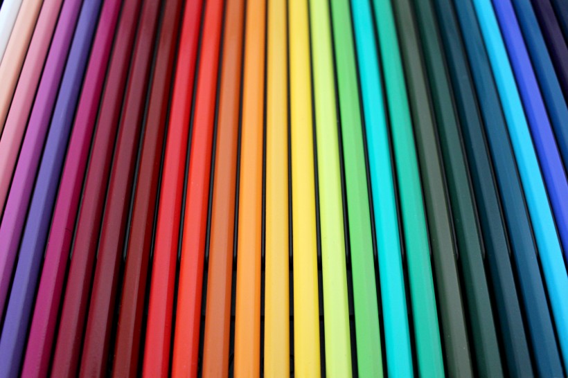 点击大图看下一张：色彩缤纷的彩色铅笔图片