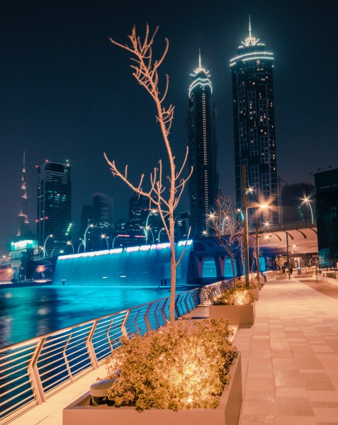 点击大图看下一张：璀璨繁华的城市夜景图片