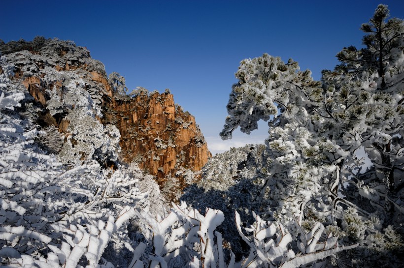 点击大图看下一张：唯美安徽黄山自然风景图片