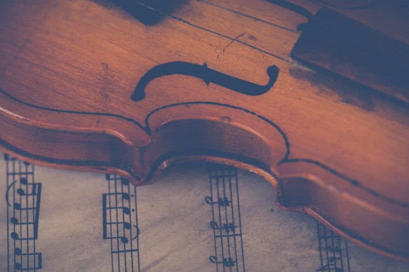 点击大图看下一张：典雅的小提琴图片