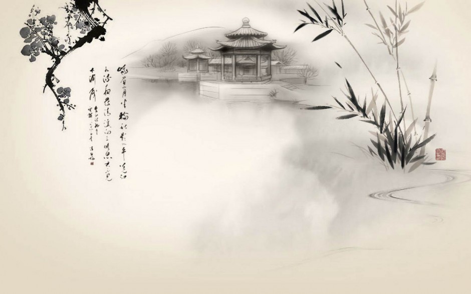 点击大图看下一张：高清淡雅中国风精美壁纸