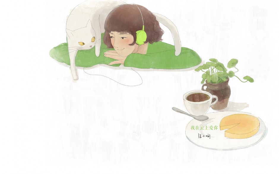 点击大图看下一张:超高清壁纸《三月里的幸福饼》卡通插画壁纸