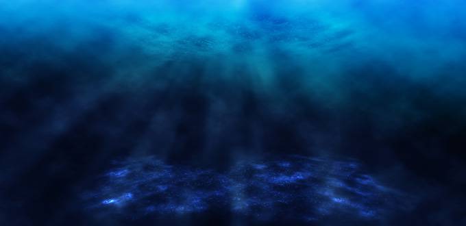 点击大图看下一张：深海的蓝色精美背景图片