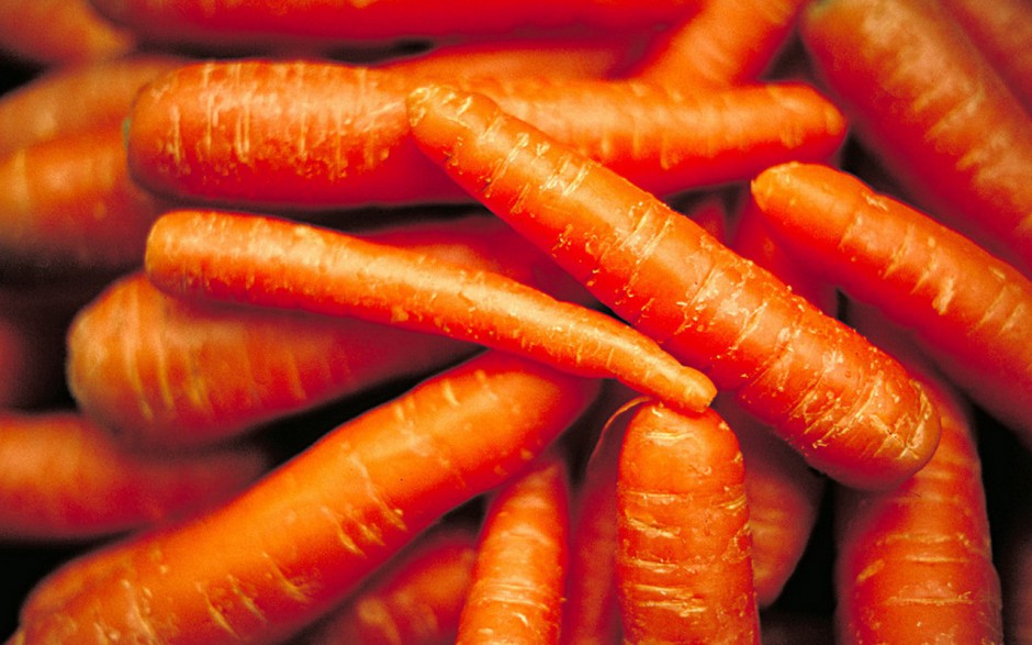 点击大图看下一张：活力蔬果胡萝卜个性高清壁纸