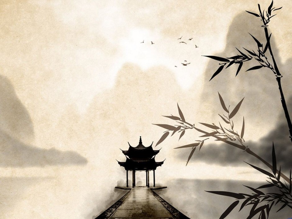 点击大图看下一张：最新古韵淡雅中国风背景图片