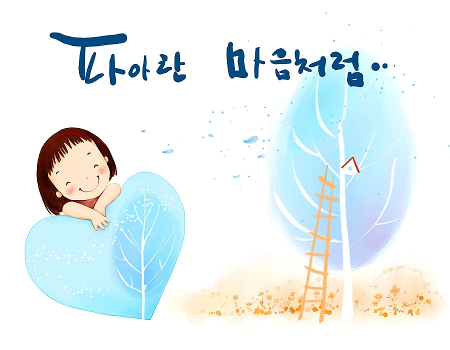 点击大图看下一张：韩国儿童插画可爱壁纸图片