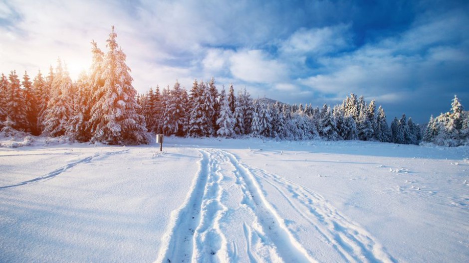 点击大图看下一张：壁纸图片大全唯美经典雪景