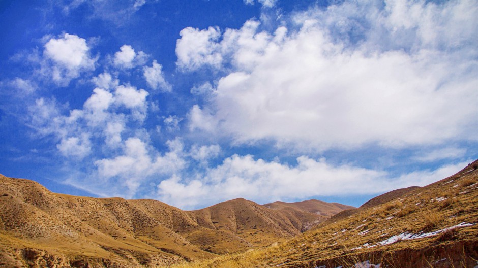 点击大图看下一张：自然风光西藏蓝天白云图片壁纸