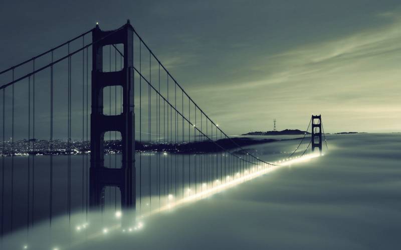 点击大图看下一张：美国旧金山美丽风景桌面壁纸