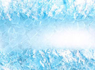 冰山一角蓝色淡雅背景图片