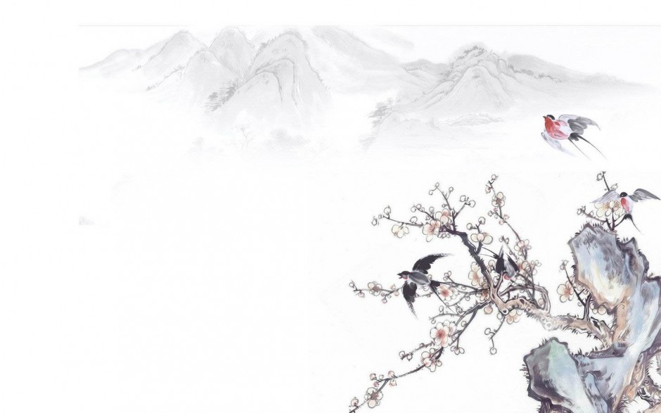 点击大图看下一张：高清淡雅中国风精美壁纸