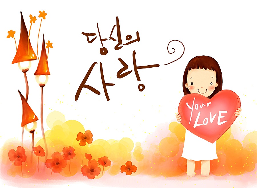 点击大图看下一张：韩国儿童插画可爱壁纸图片