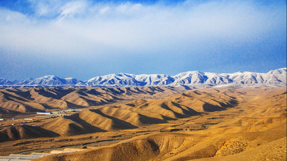 点击大图看下一张：自然风光西藏蓝天白云图片壁纸