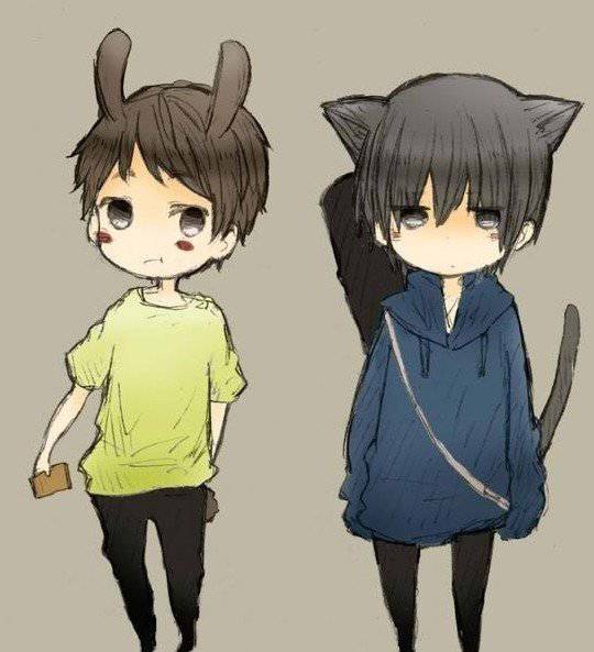 点击大图看下一张：超萌卡通个性男生非主流图片