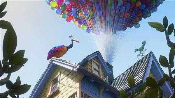 点击大图看下一张：浪漫七彩热气球飞屋环游记