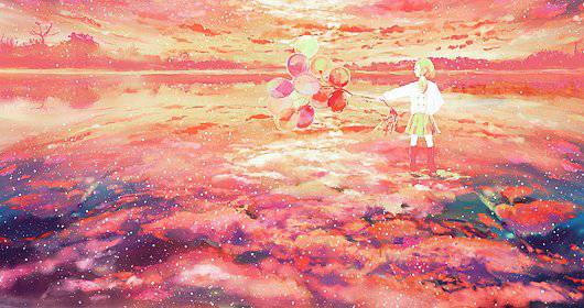 点击大图看下一张:卡通人物唯美意境图