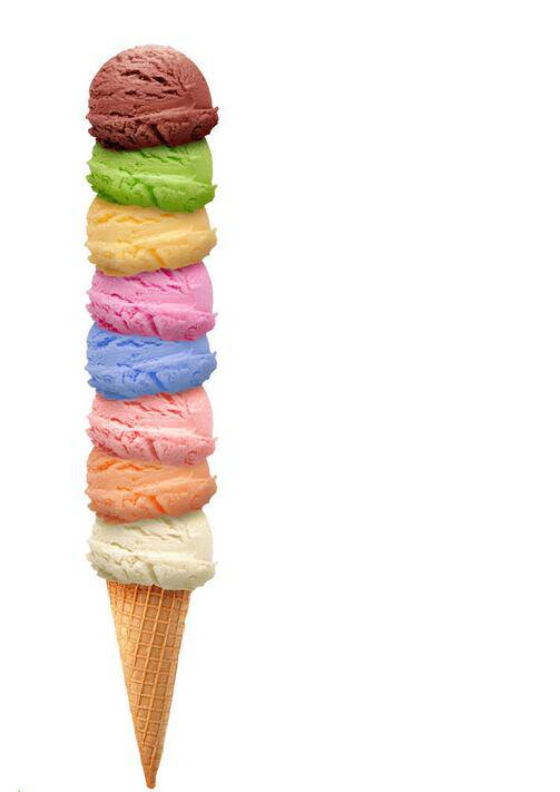 点击大图看下一张：diy美味彩虹冰淇淋甜品小吃