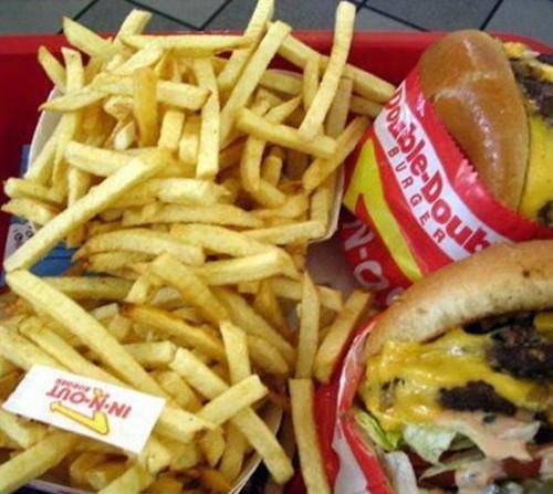 点击大图看下一张：美味诱人的麦当劳汉堡包图片
