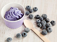 diy创意美食蓝莓冰淇淋图片