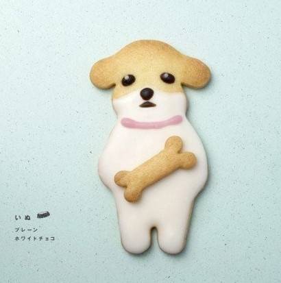 点击大图看下一张：可爱的动物饼干图片