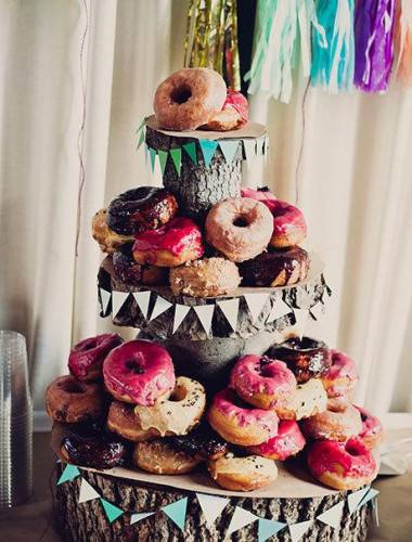 点击大图看下一张：幸福甜蜜的婚礼甜点蛋糕图片