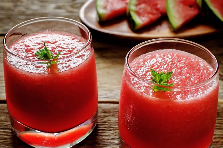 点击大图看下一张：超好喝的鲜榨西瓜果汁图片