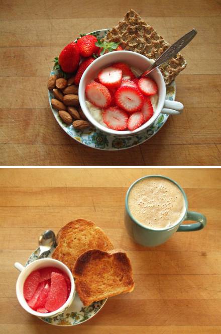 点击大图看下一张：水果早餐搭配营养美味
