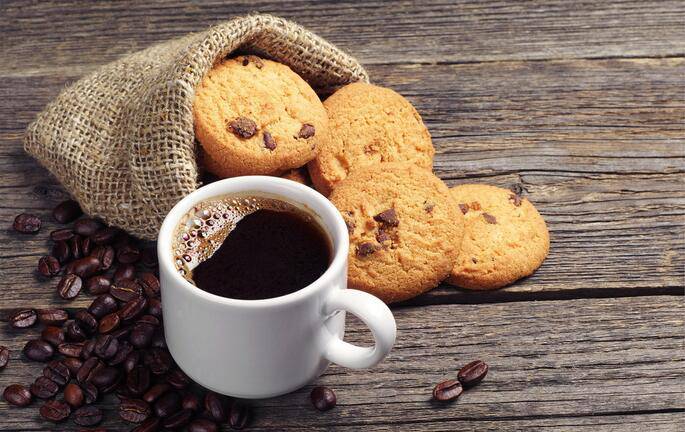 点击大图看下一张：温暖的下午茶饼干咖啡图片