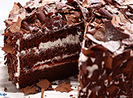 美味的德国黑森林蛋糕图片