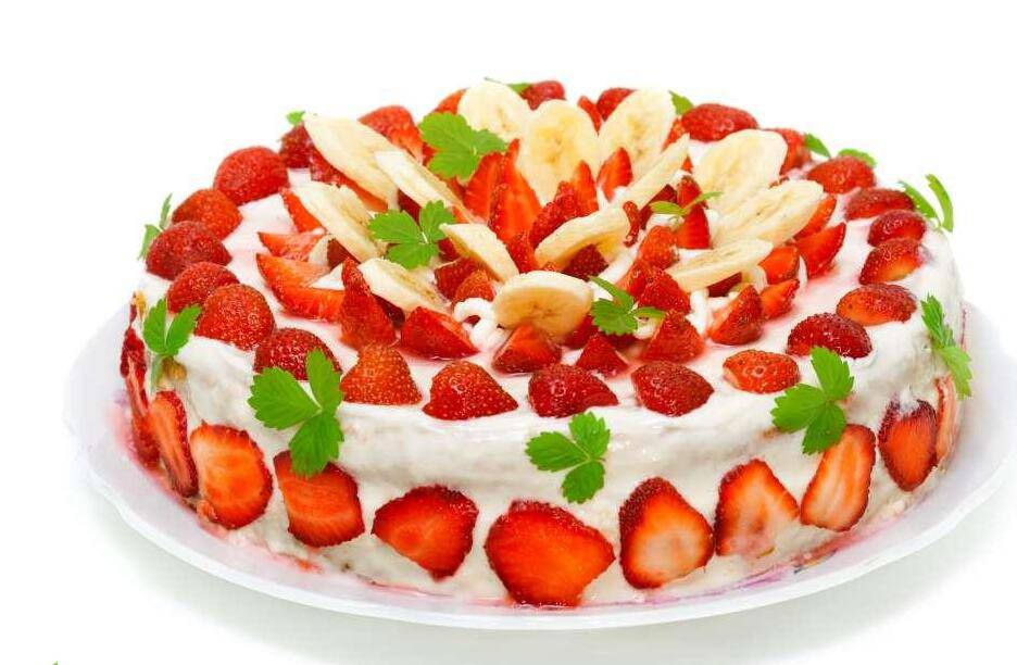 点击大图看下一张：最新精美的水果蛋糕图片