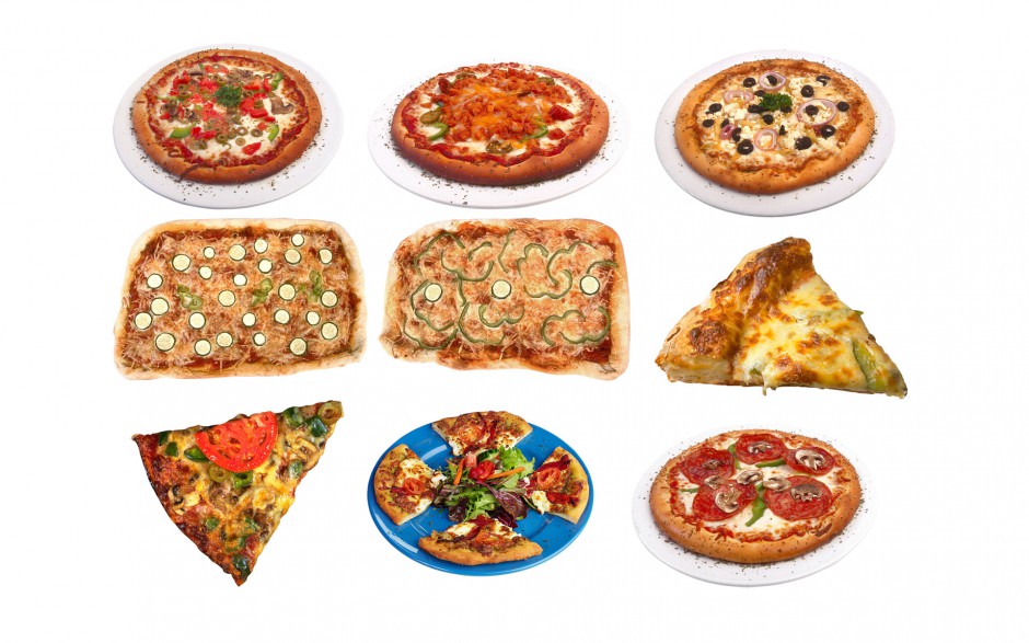 点击大图看下一张：意大利披萨图片风味浓郁