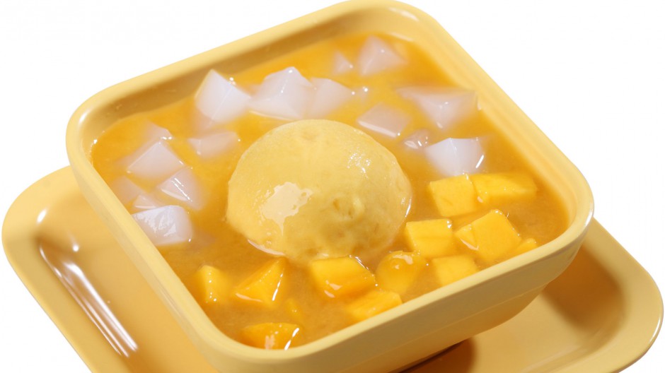 点击大图看下一张：港式芒果甜点图片美味香甜