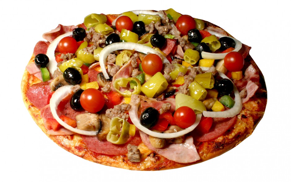 点击大图看下一张：美食披萨图片大全飘香四溢
